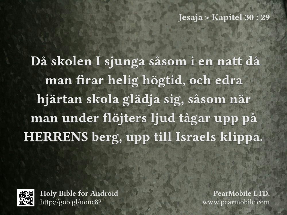 Jesaja, Kapitel 30:29
